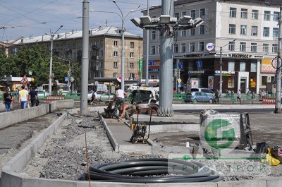 Благоустройство ж/д вокзала г.Новокузнецк