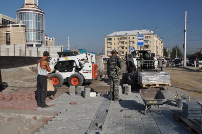 Благоустройство ж/д вокзала г.Новокузнецк