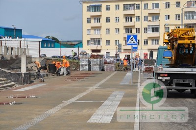 Благоустройство ж/д вокзала г.Новокузнецк