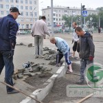 Благоустройство ж/д вокзала г.Новокузнецк