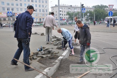 Благоустройство ж/д вокзала г.Новокузнецк