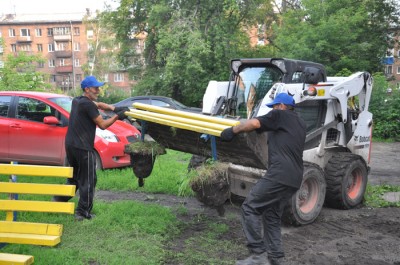 Благоустройство дворов г. Новокзнецк